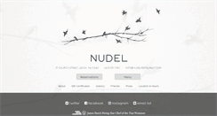 Desktop Screenshot of nudelrestaurant.com