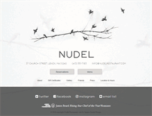 Tablet Screenshot of nudelrestaurant.com
